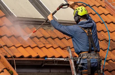 Démoussage et hydrofuge de toiture à Milhas